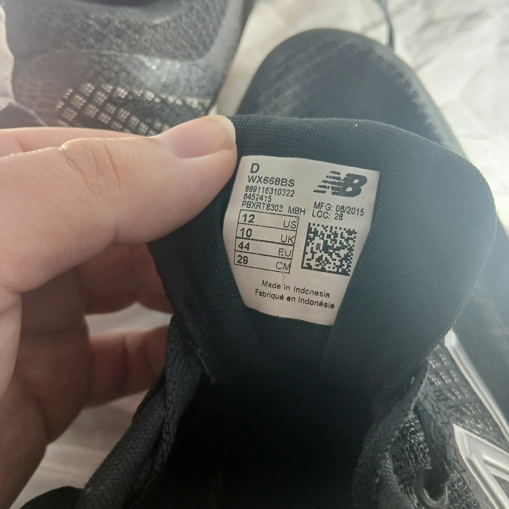 New Balance WX668BS Black Silver Athletic Running‎ Shoes Womens US 12 - Picture 4 of 8